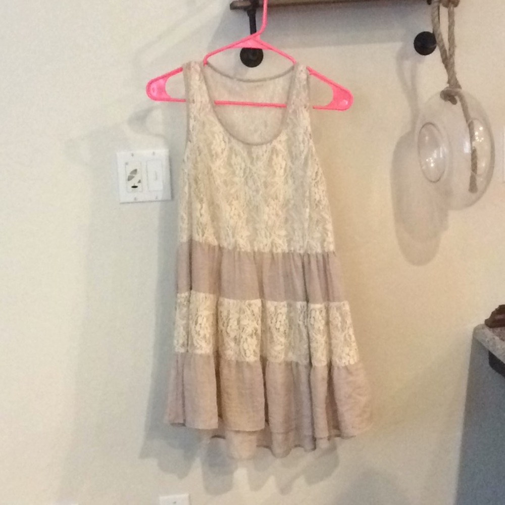 Long lace tank